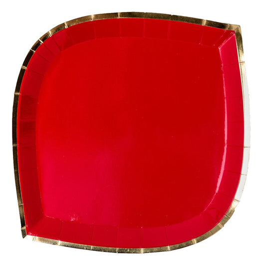 Posh Dessert Plates - Ruby Kiss