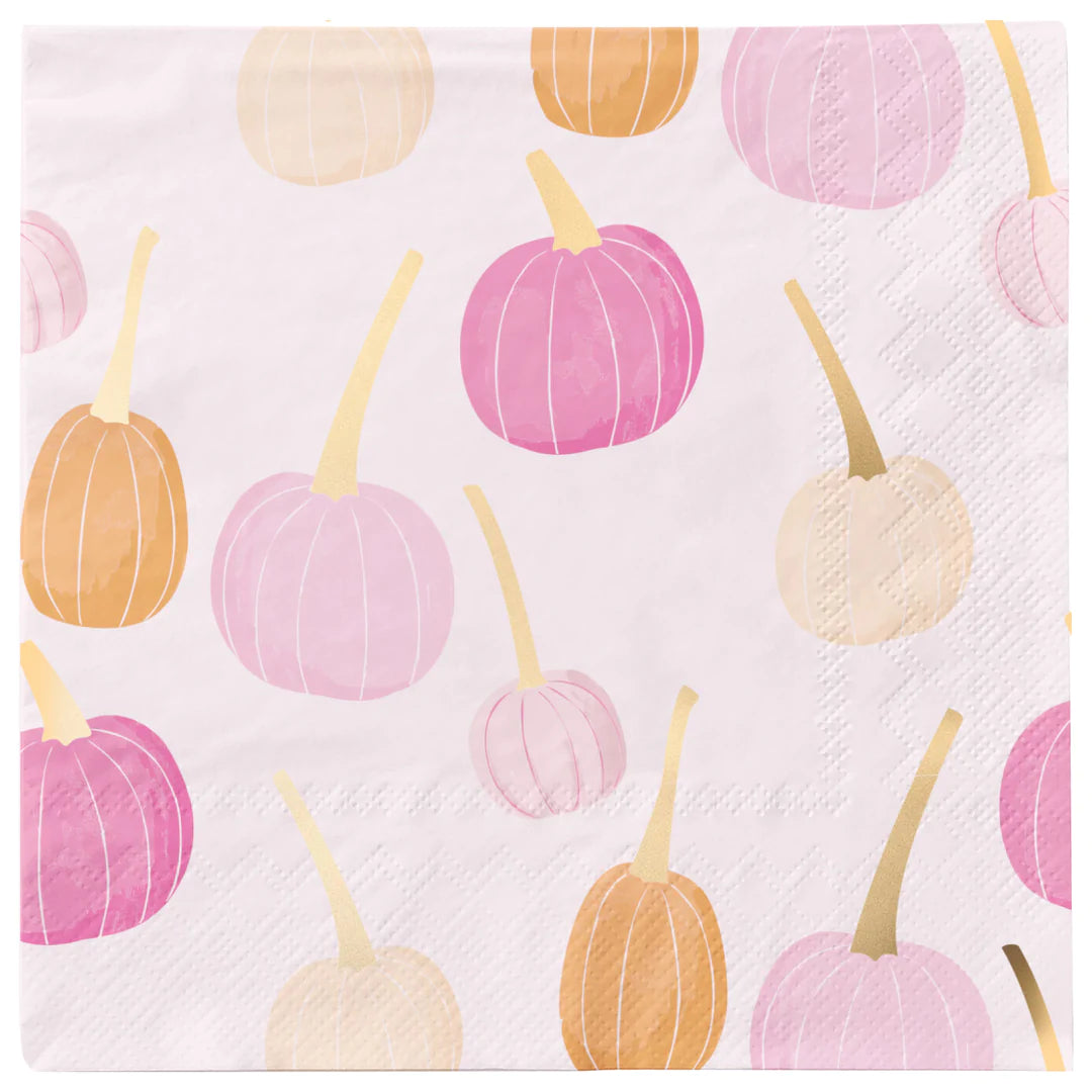 Cocktail Napkin Sweet 'n Spooky Foil Pumpkin