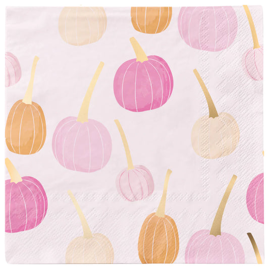 Cocktail Napkin Sweet 'n Spooky Foil Pumpkin