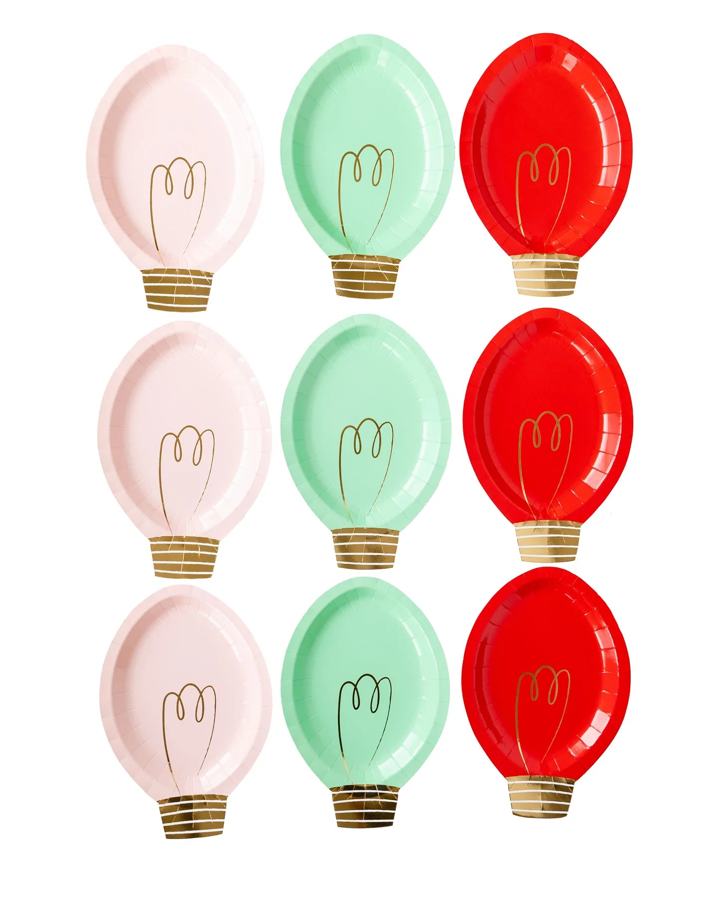 SNOW FUN CHRISTMAS BULB SHAPED PLATE