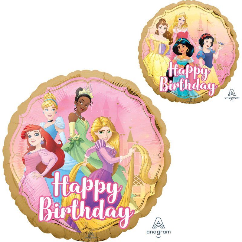 Happy Birthday Disney Princess, 18" Balloon