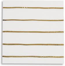 Frenchie Gold Stripe Napkins