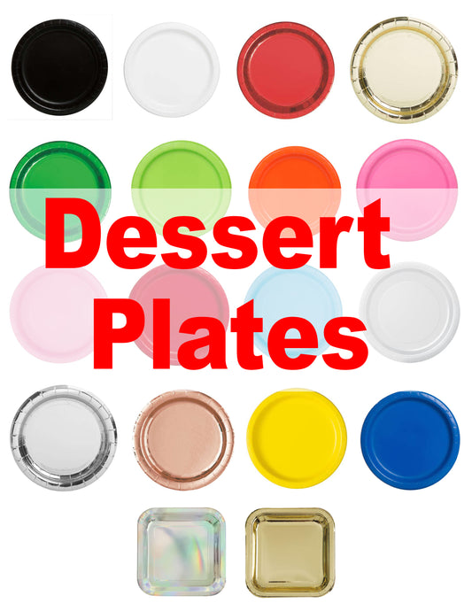Paper Dessert Plates 8ct (Small PLATES)