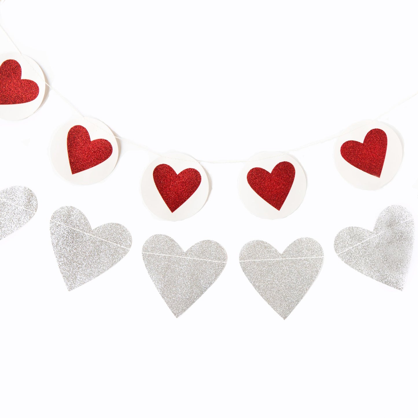 Circle Heart & Heart Banner Set