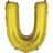 Gold Letter Foil 14'' Air-Filled Balloon Letters