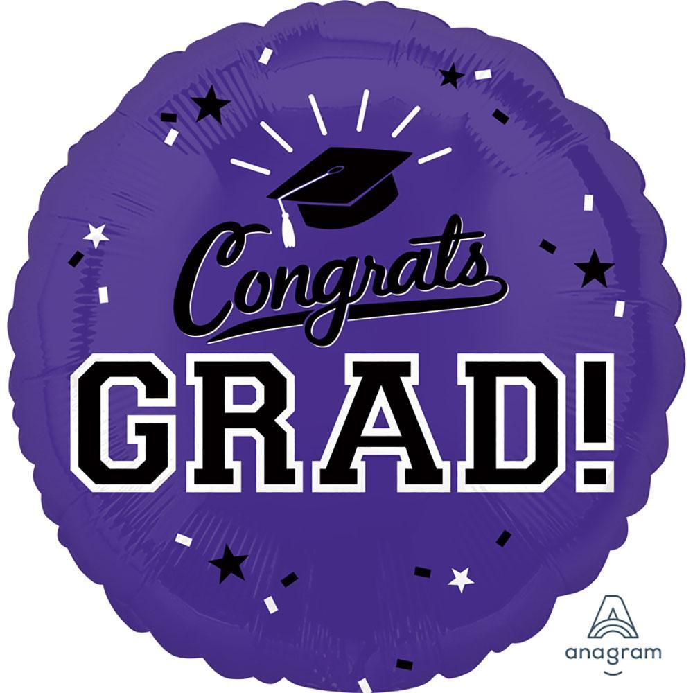 Congrats Grad Party 18'' Balloon (Various Colors)