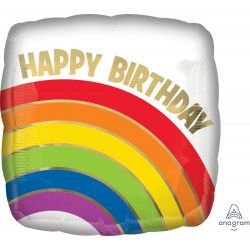 Gold Rainbow Balloon
