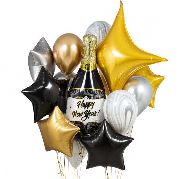 New Years Bottle Popping Bouquet