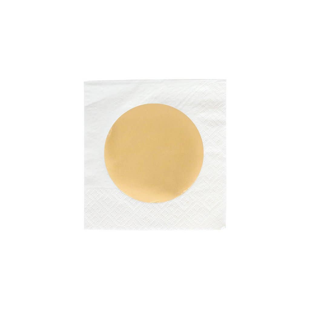 Gold Dot Cocktail Napkins