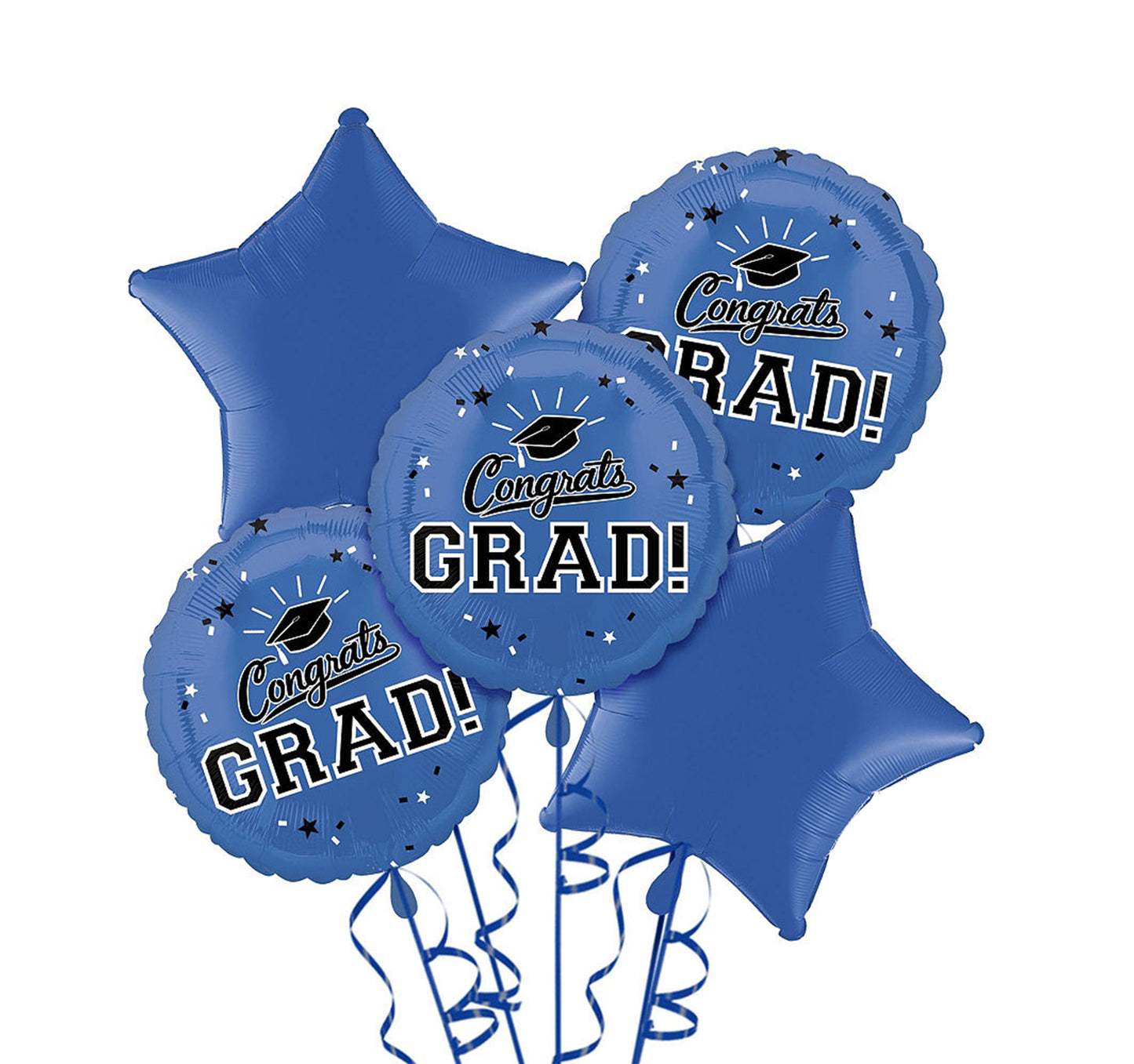 Congrats Grad Blue Bouquet 5pc