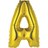Gold Letter Foil 14'' Air-Filled Balloon Letters