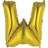 Gold Letter Foil 14'' Air-Filled Balloon Letters