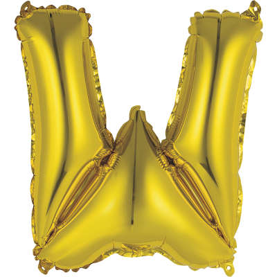 Gold Letter Foil 14'' Air-Filled Balloon Letters