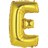 Gold Letter Foil 14'' Air-Filled Balloon Letters