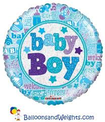 Baby boy holographic 18''
