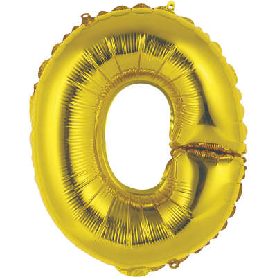Gold Letter Foil 14'' Air-Filled Balloon Letters