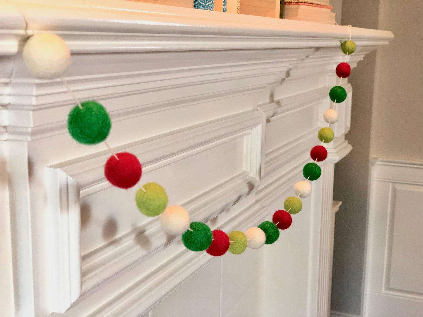Joyful Wool Felt Ball Garland