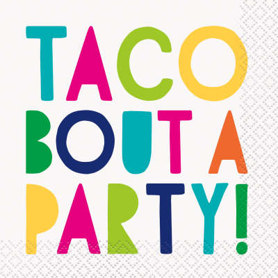 Taco Bout a Party Beverage Napkins 16ct