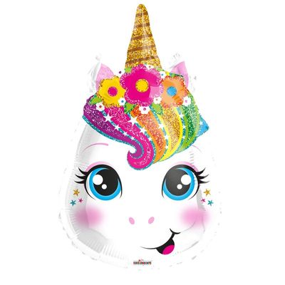Unicorn Multiple Color Head 17'' Balloon