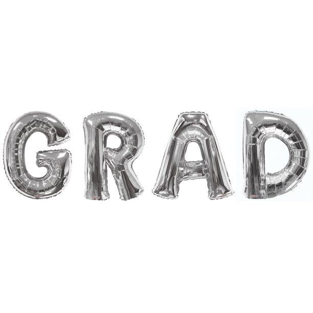 Giant 34” Grad Letter Balloon 4pc Bundle
