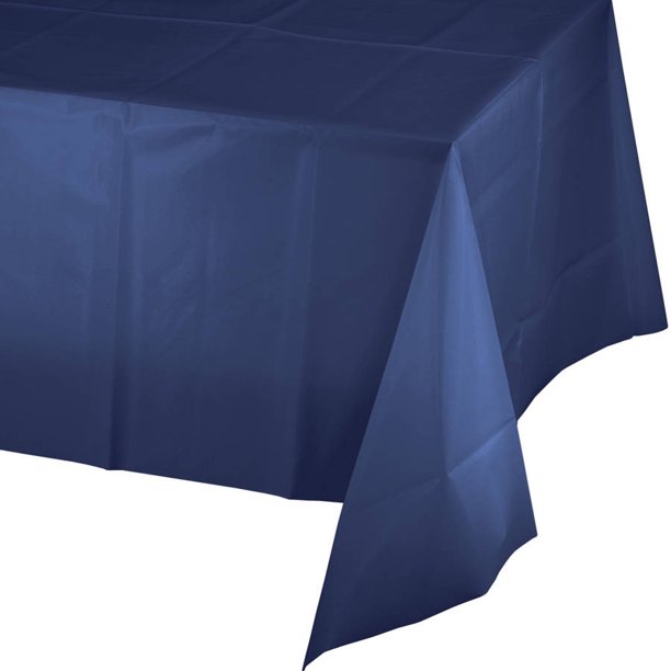 Navy Plastic Tablecover