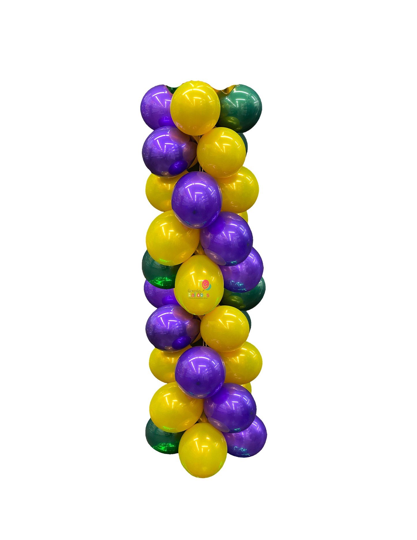 MARDI GRAS Balloon Column TO-GO (NO INSTALL)