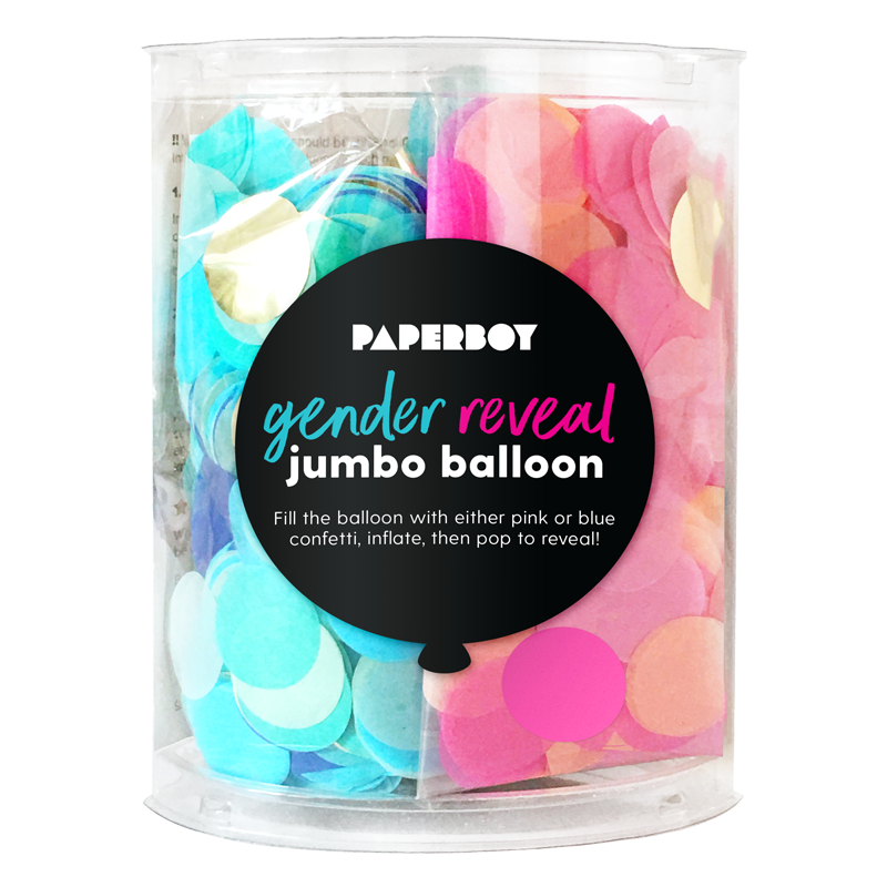 Gender Reveal Confetti Balloon Kit - 36 inch