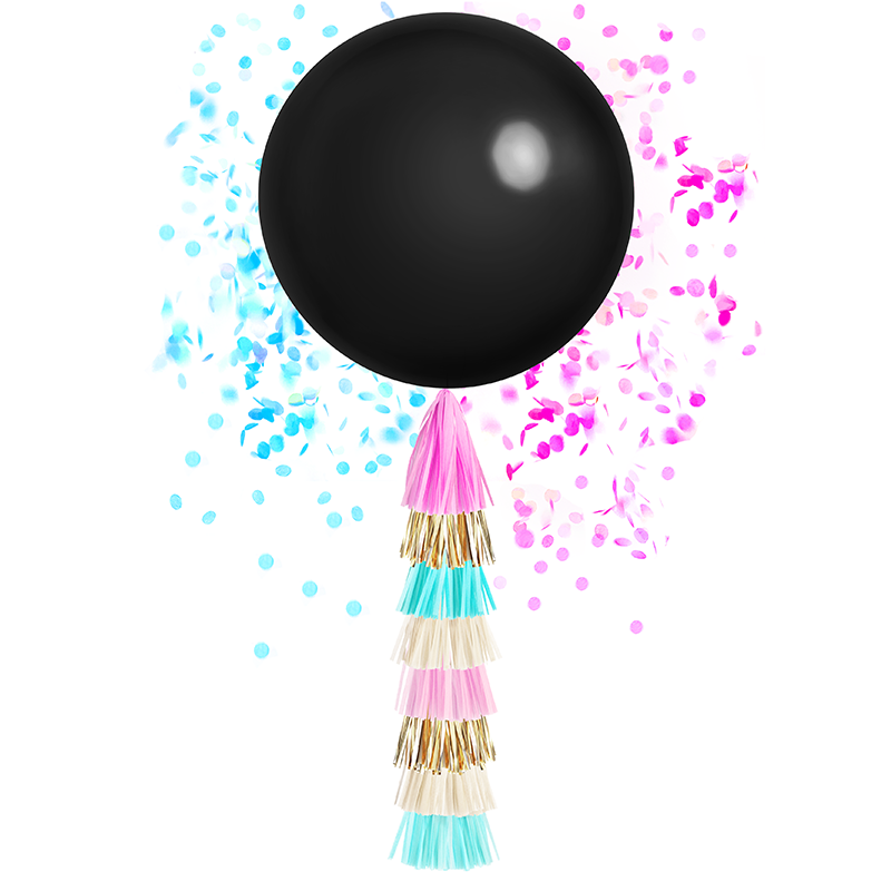 Giant Balloon with DIY Tassels - Gender Reveal