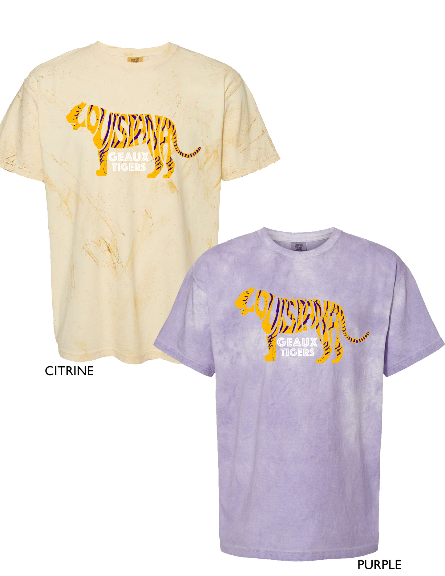 Geaux Tigers Tie-Dye