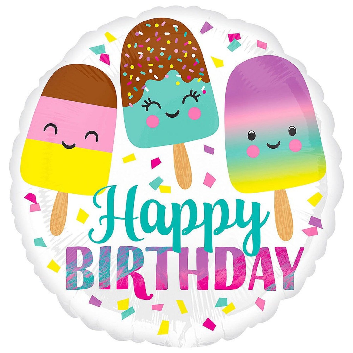Happy Birthday Ice Cream , 18"