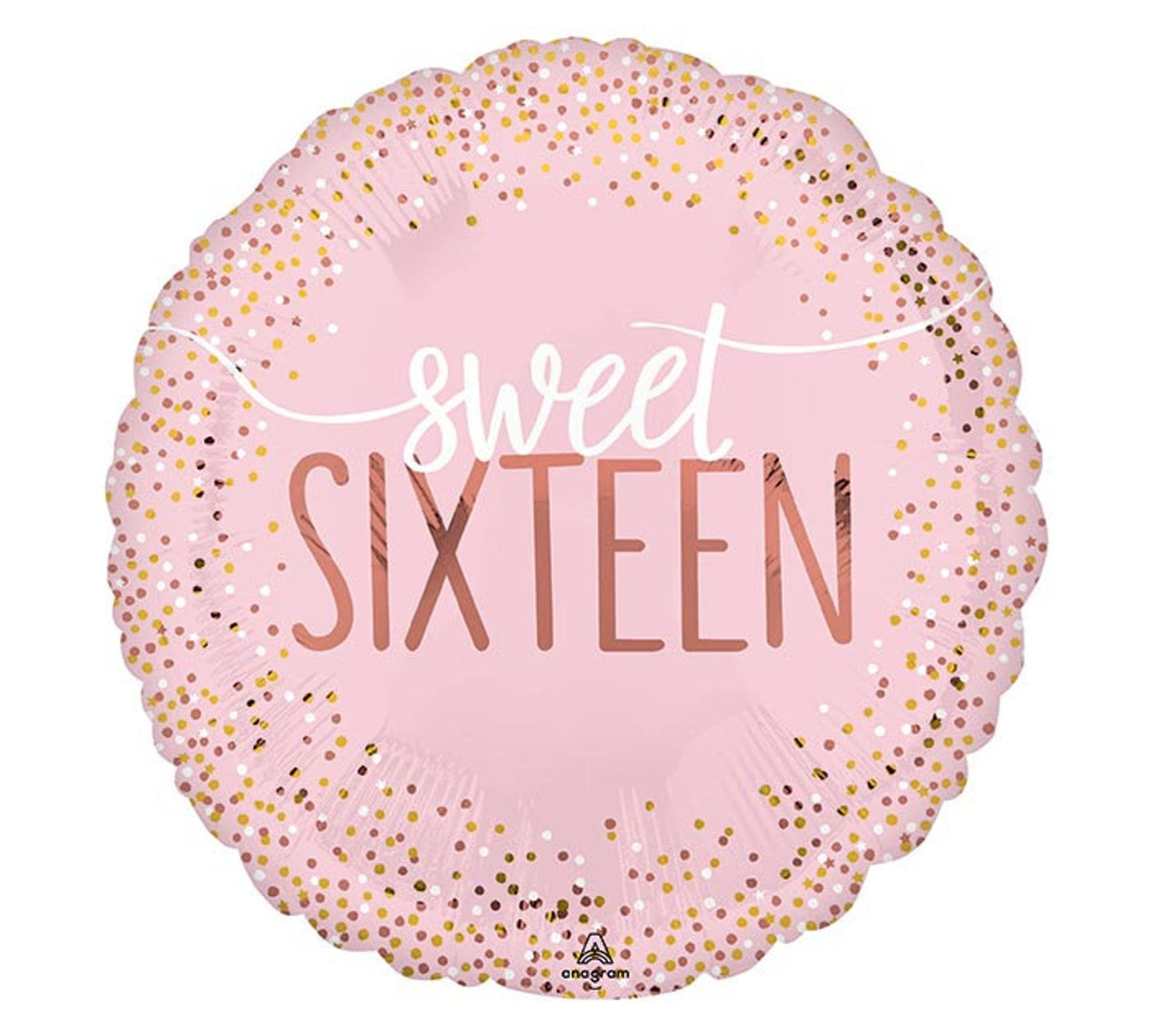 Sweet 16 Rose Gold Balloon- Sweet Sixteen, 18"