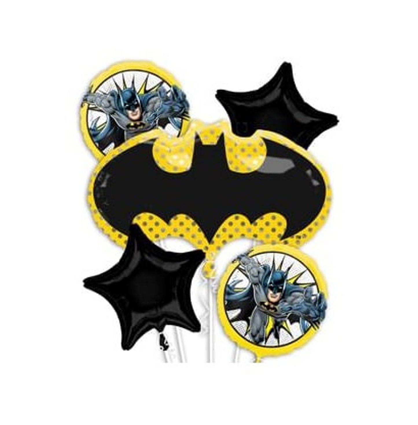Batman Balloon Bouquet 5pc.