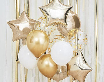 White/Gold/ Silver Wedding Bouquet