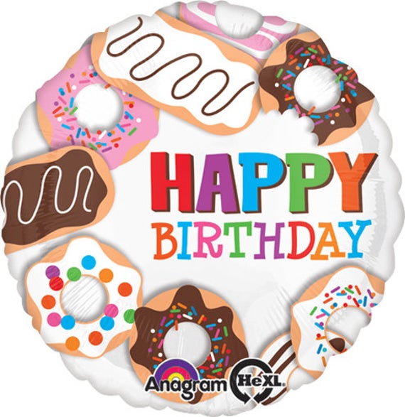 Donut Party Birthday balloon 18''