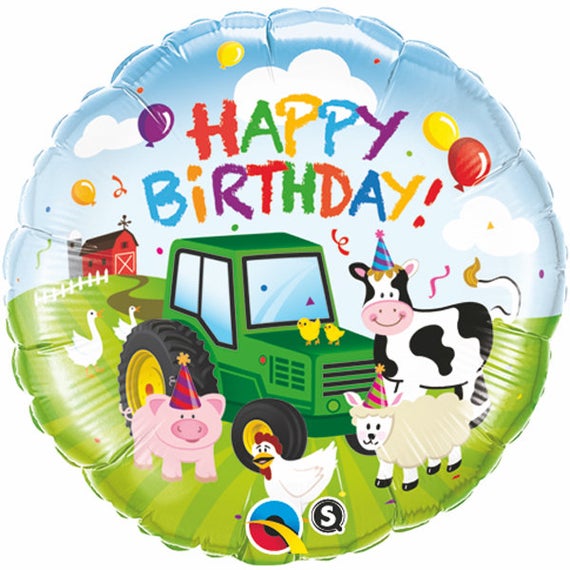 Birthday Farm Animals & Barn 18''