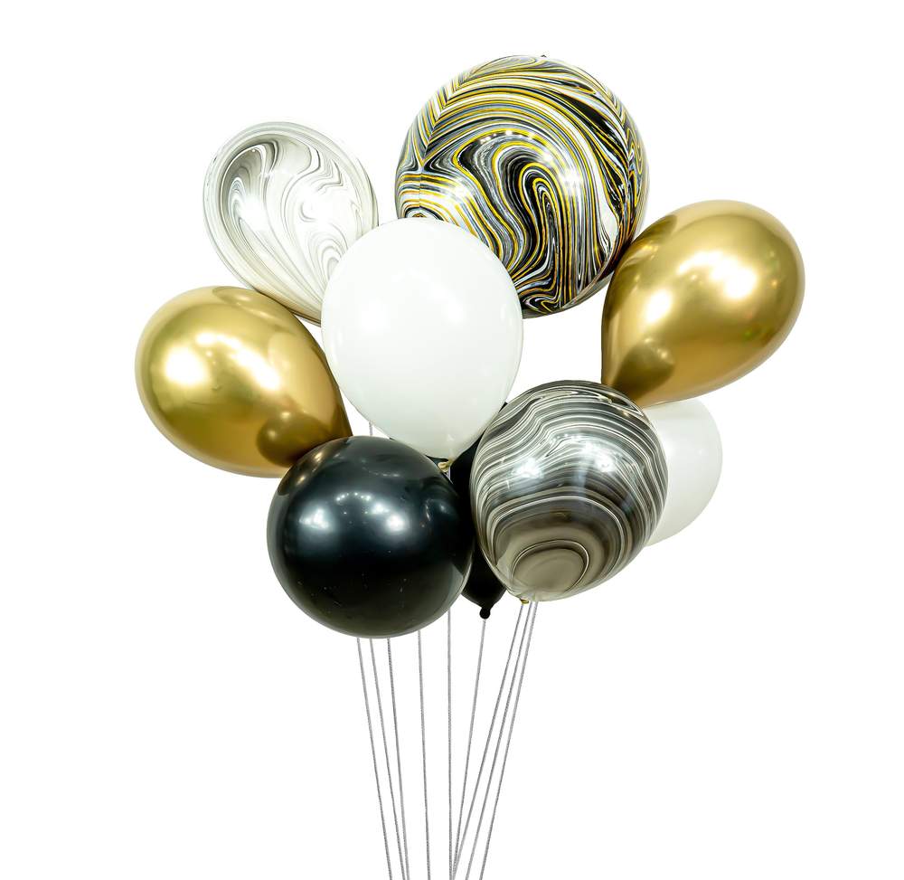 MIDNIGHT GLAM BALLOON CLUSTER
