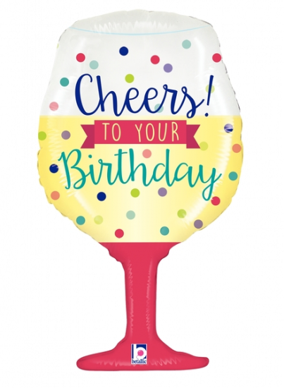 Cheers To Your Bday 34” Balloon