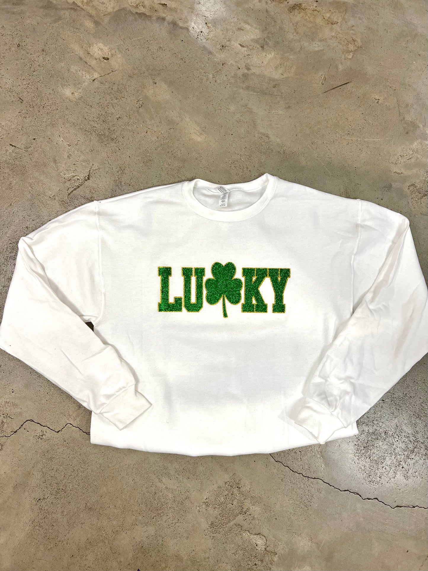 Glitter Clover Lucky Charm Shirt