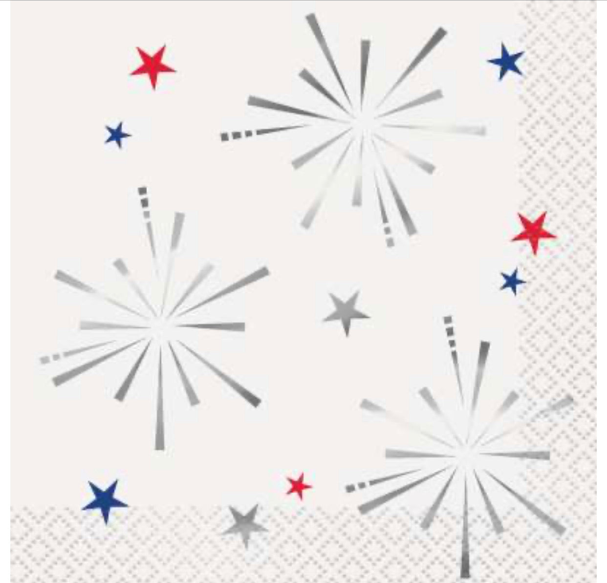 Fireworks Beverage Napkins 16ct