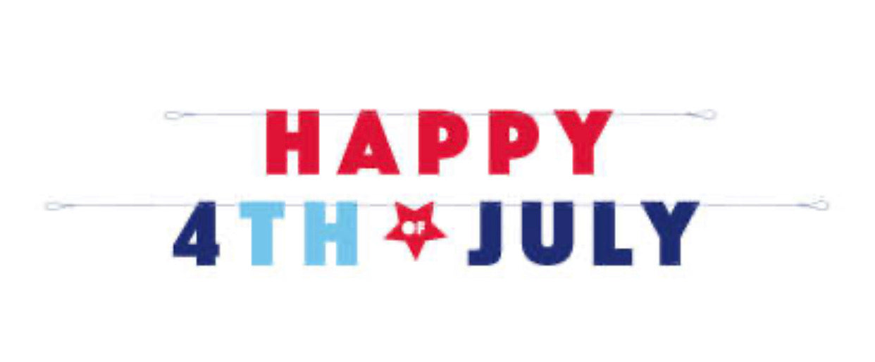 4th July Letter Banner