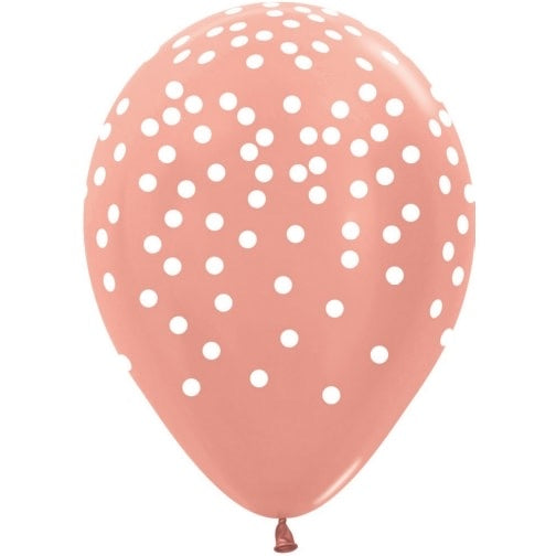 Rose Gold Confetti Printed