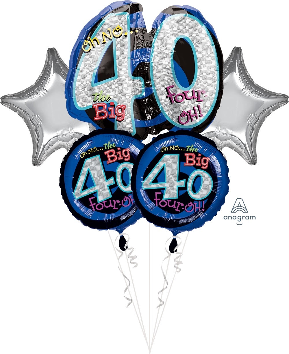 40th Balloon Bouquet
