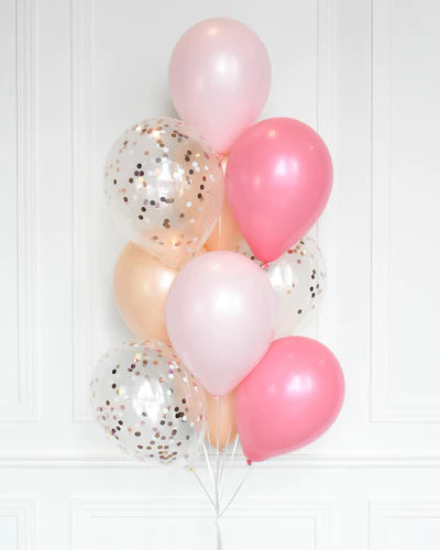 Blush Pink & Gold Simple Bouquet 10pc