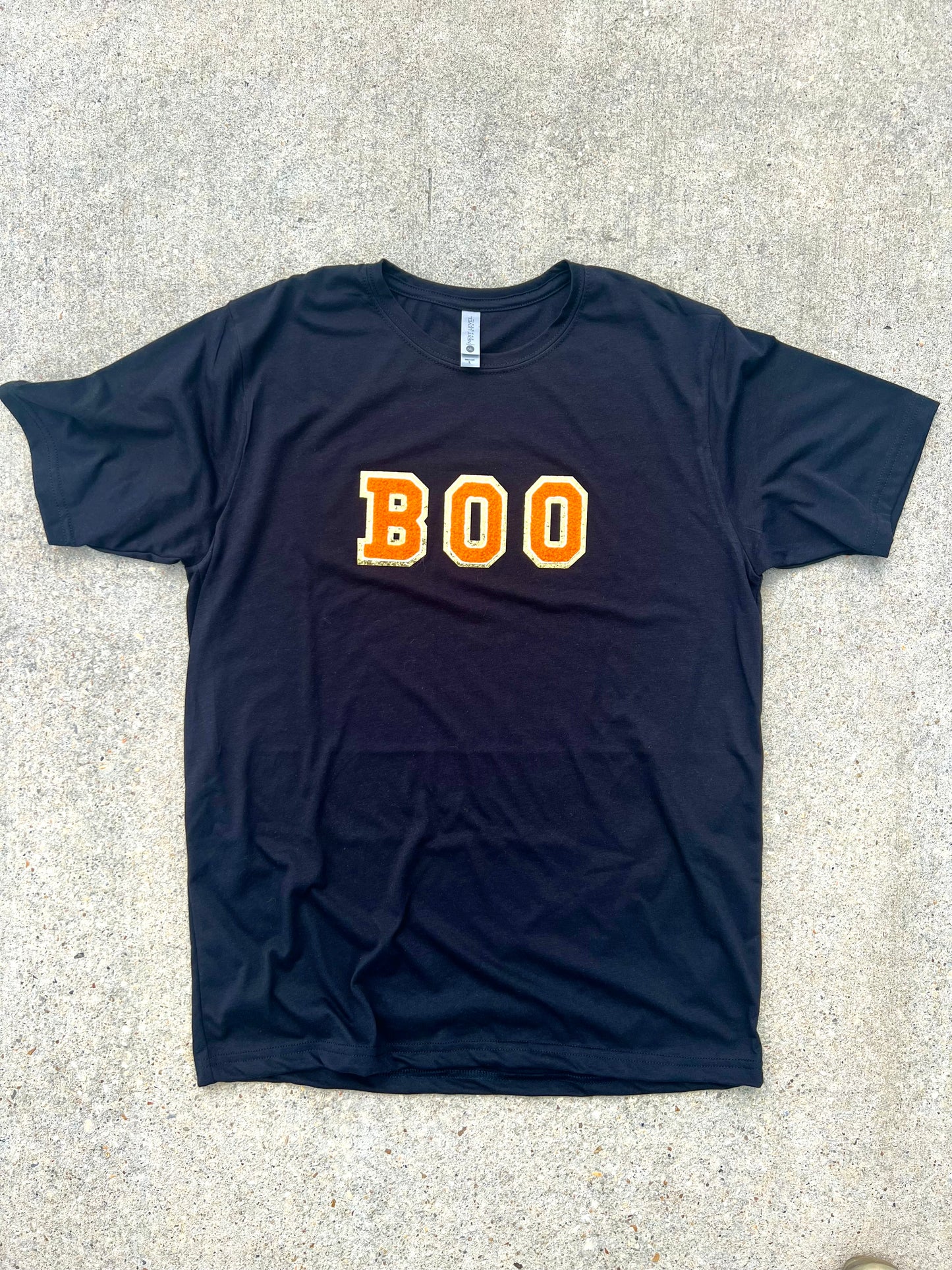 Black Boo Chenille Shirt