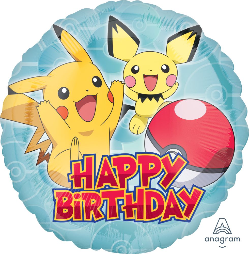 Happy Birthday Pokemon 18" Balloon