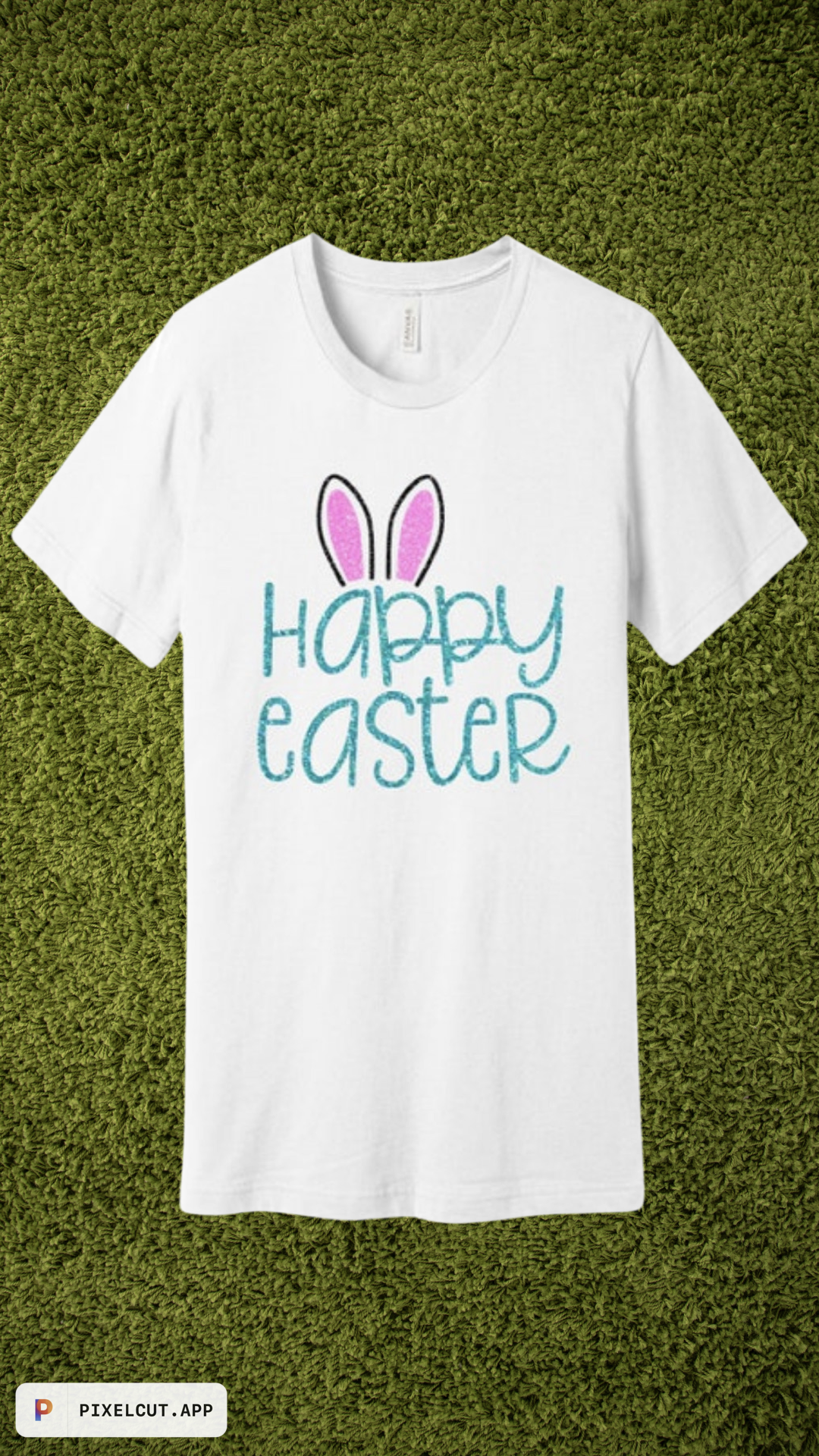 Happy Easter Glitter Bunny Shirt
