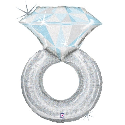Iridescent Platinum Wedding Ring 38”