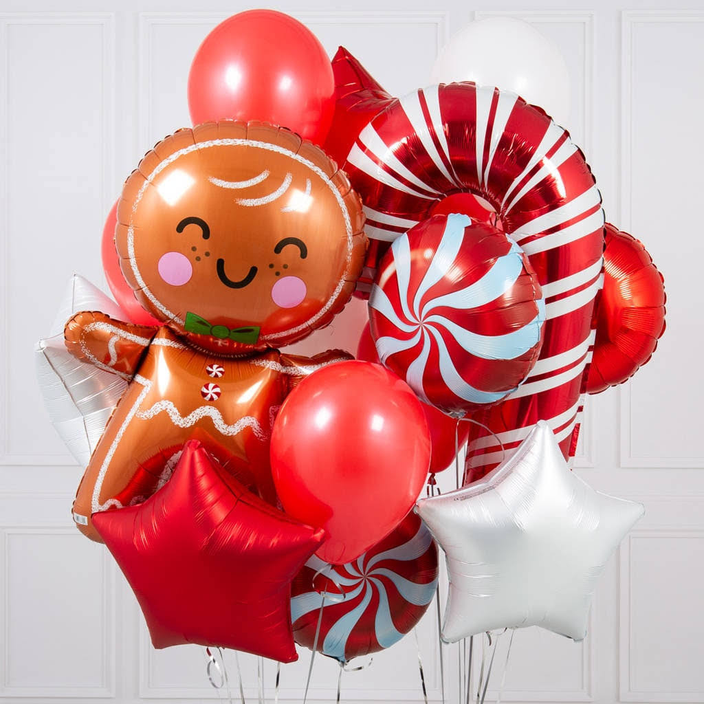 Gingerbread Man & Candy Cane Bouquet