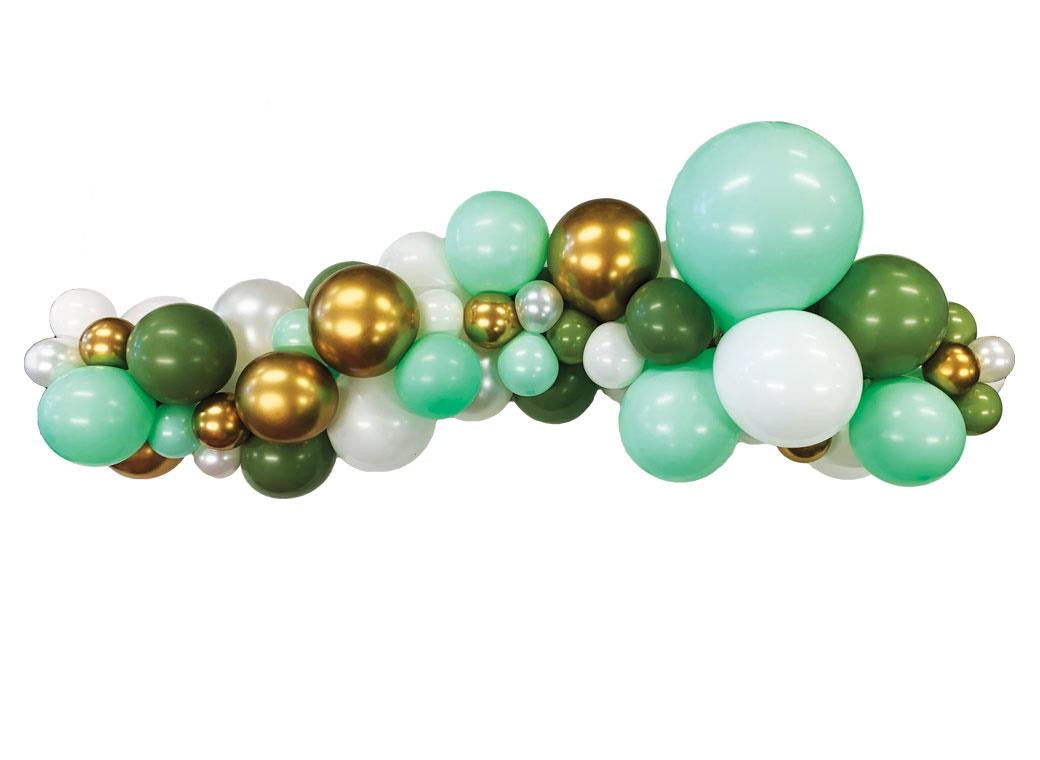 Great Mint & Gold BALLOON GARLAND(TO GO NO INSTALL)