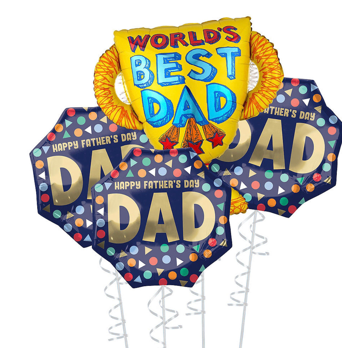 Trophy Dad Father's Day Balloon Bouquet, 4pc*